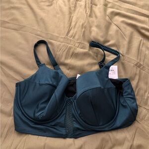 Emerald Green Cacique Balconette Swimsuit Top Sz 38 DD